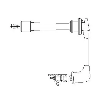 Câble d'allumage BREMI 6A85/22