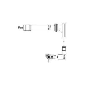 Câble d'allumage BREMI 726/25
