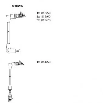 Kit de câbles d'allumage BREMI 800/265