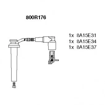 Kit de câbles d'allumage BREMI 800R176