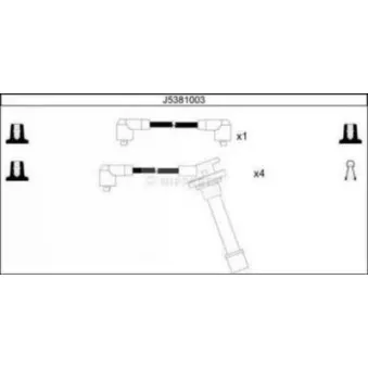 Kit de câbles d'allumage NIPPARTS J5381003