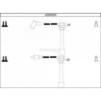 Kit de câbles d'allumage NIPPARTS J5385029