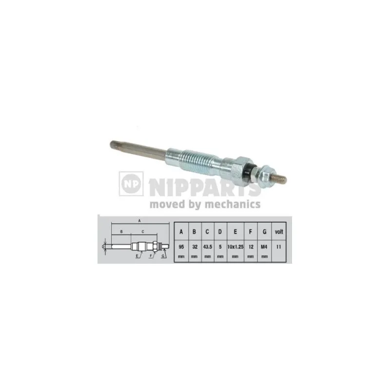 Bougie de préchauffage NIPPARTS J5712008