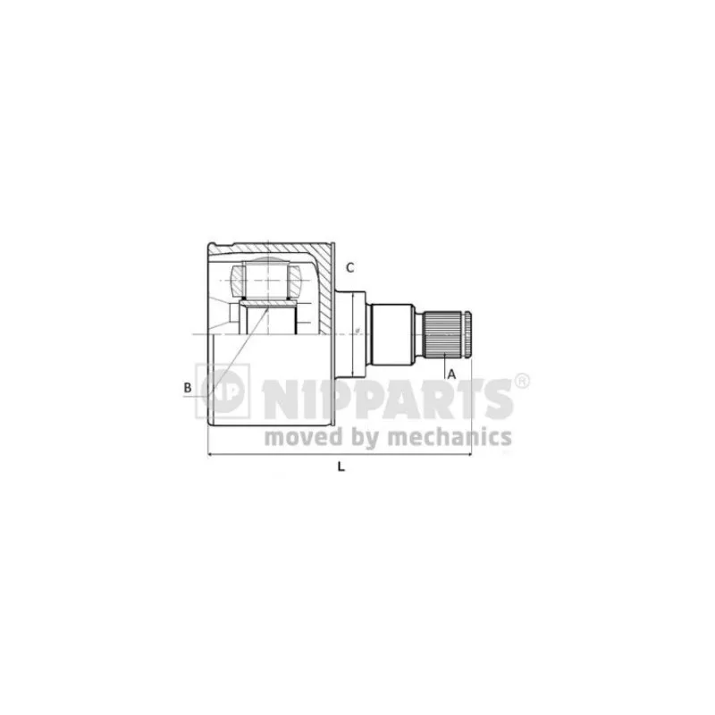 Embout de cardan avant (kit de réparation) NIPPARTS N2833000