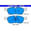 Jeu de 4 plaquettes de frein avant ATE 13.0460-7330.2 - Visuel 1