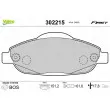 Jeu de 4 plaquettes de frein avant VALEO 302215 - Visuel 1