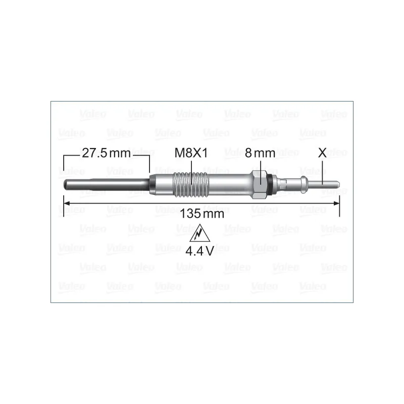 Bougie de préchauffage VALEO 345222