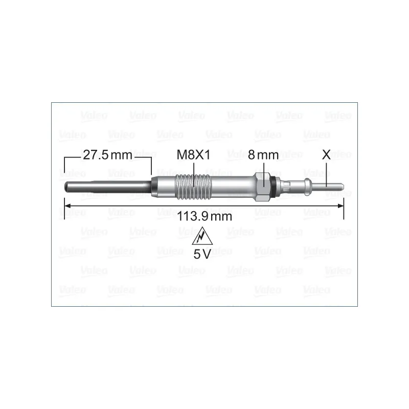 Bougie de préchauffage VALEO 345223