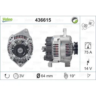 Alternateur VALEO 436615