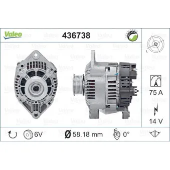 Alternateur VALEO 436738