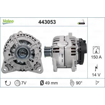 Alternateur VALEO 443053