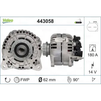 Alternateur VALEO 443058