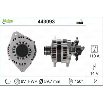 Alternateur VALEO 443093