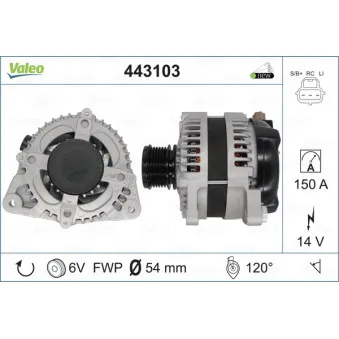 Alternateur VALEO 443103