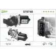 Moteur d'essuie-glace VALEO 579748 - Visuel 1