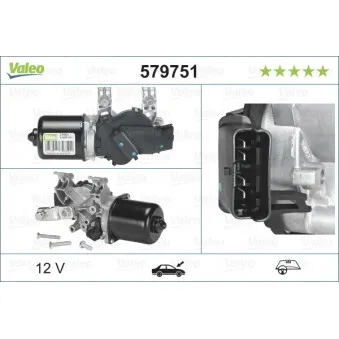 Moteur d'essuie-glace VALEO 579751