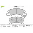 Jeu de 4 plaquettes de frein avant VALEO 598873 - Visuel 1
