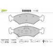 Jeu de 4 plaquettes de frein avant VALEO 598989 - Visuel 1