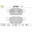 Jeu de 4 plaquettes de frein avant VALEO 601567 - Visuel 1