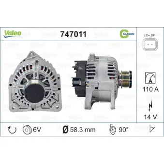 Alternateur VALEO 747011