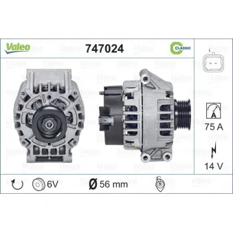 Alternateur VALEO 747024