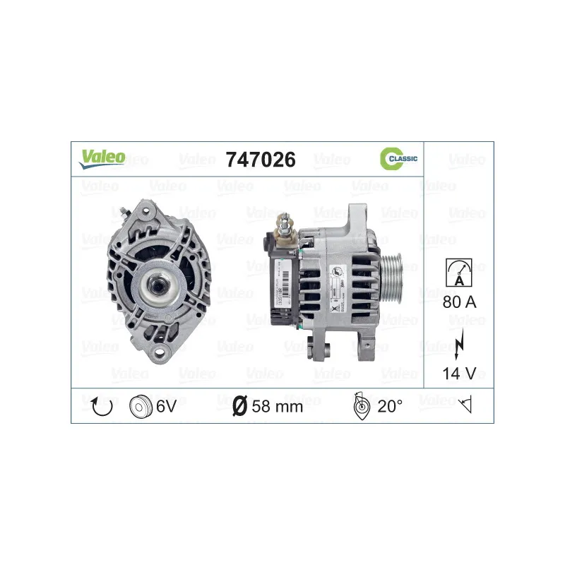 Alternateur VALEO 747026