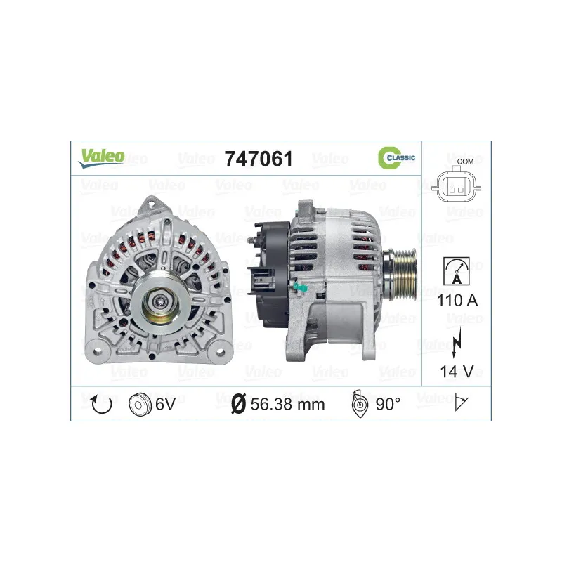 Alternateur VALEO 747061