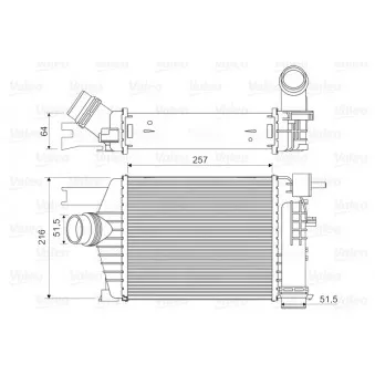 Intercooler, échangeur VALEO 818343