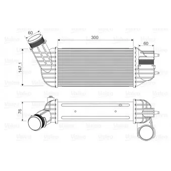 Intercooler, échangeur VALEO 818345