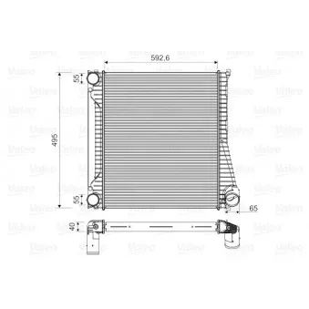 Intercooler, échangeur VALEO 818346