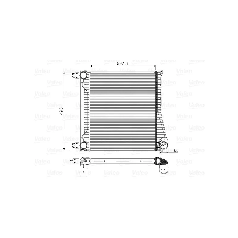 Intercooler, échangeur VALEO 818346