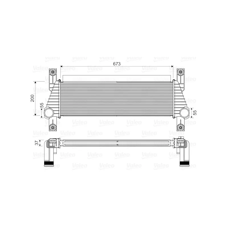 Intercooler, échangeur VALEO 818352