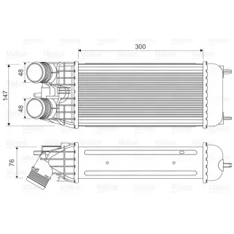 Intercooler, échangeur VALEO 818547