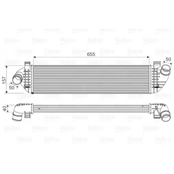 Intercooler, échangeur VALEO 818571