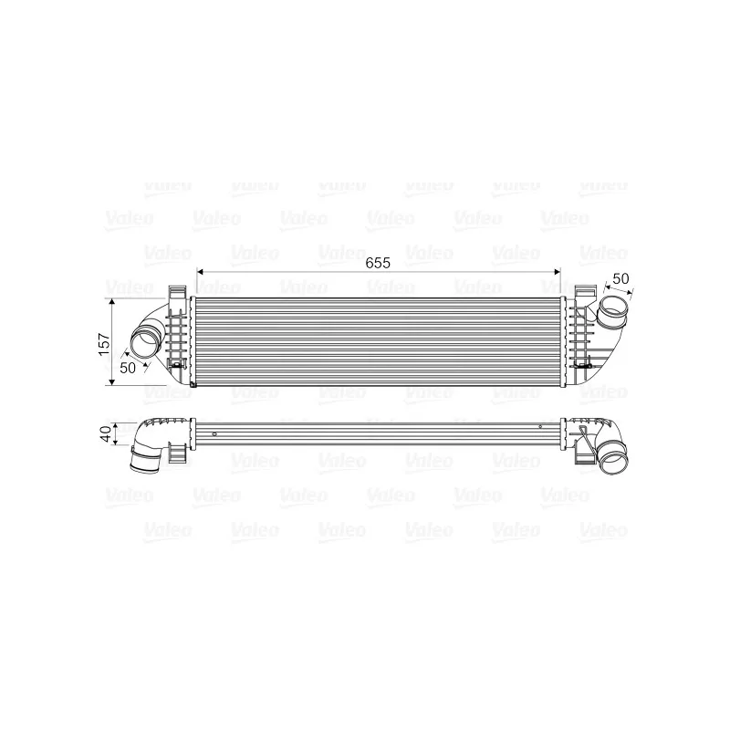 Intercooler, échangeur VALEO 818571