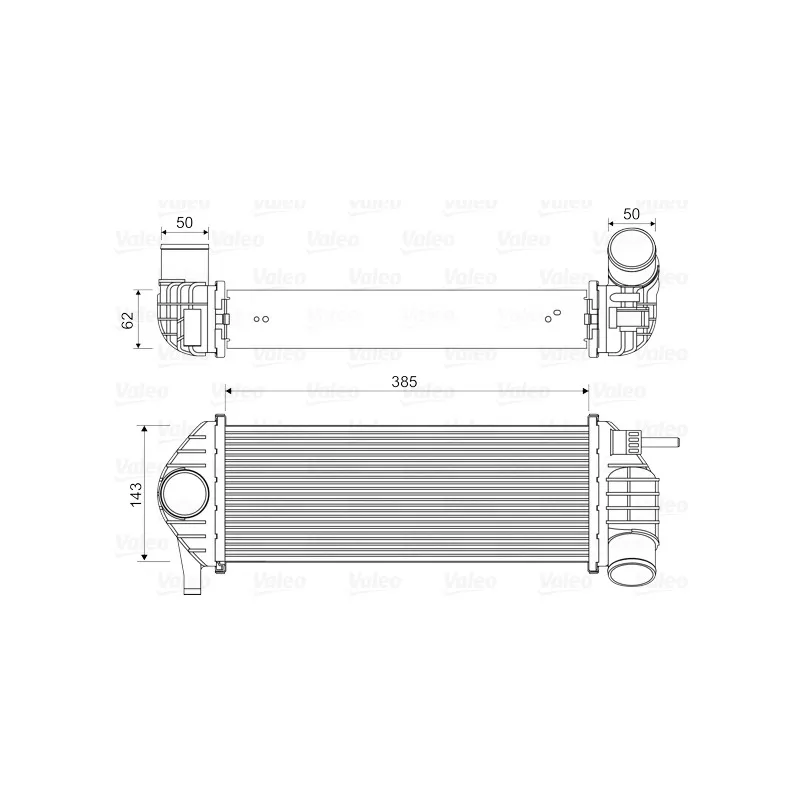 Intercooler, échangeur VALEO 818584