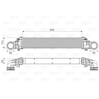 Intercooler, échangeur VALEO 818587