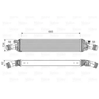 Intercooler, échangeur VALEO 818601