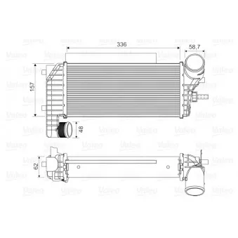 Intercooler, échangeur VALEO 818604