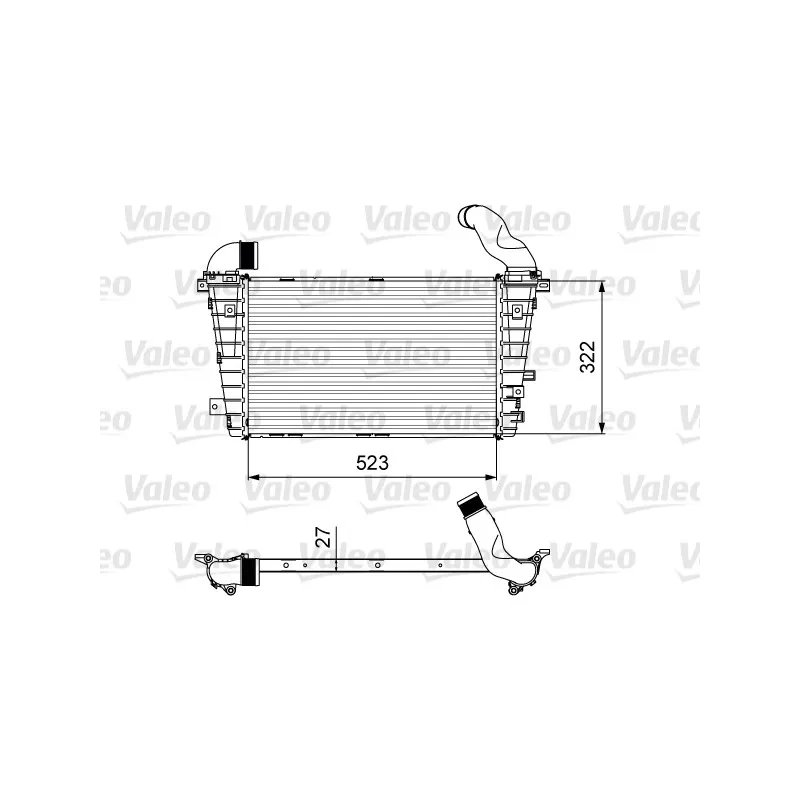 Intercooler, échangeur VALEO 818615