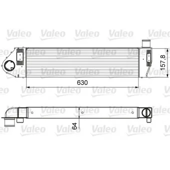 Intercooler, échangeur VALEO 818621