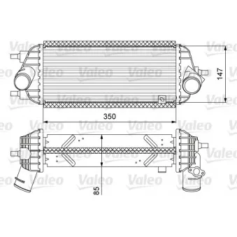 Intercooler, échangeur VALEO 818626