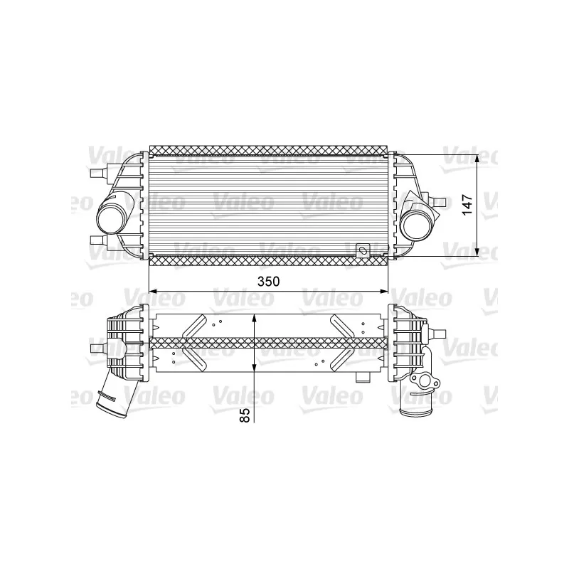 Intercooler, échangeur VALEO 818626