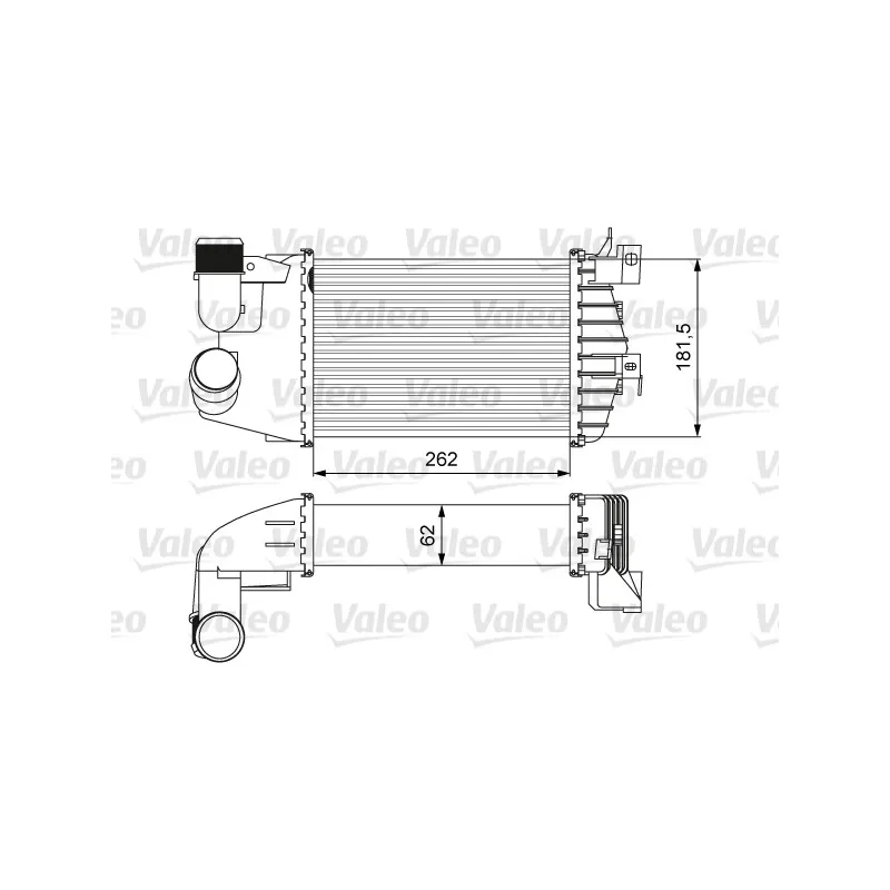 Intercooler, échangeur VALEO 818627