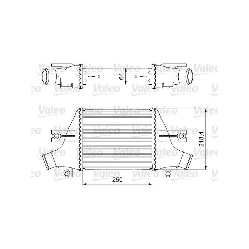 Intercooler, échangeur VALEO 818638