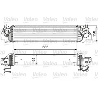 Intercooler, échangeur VALEO 818640