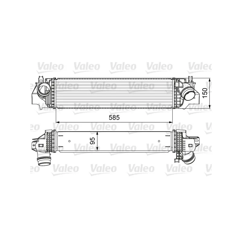 Intercooler, échangeur VALEO 818640