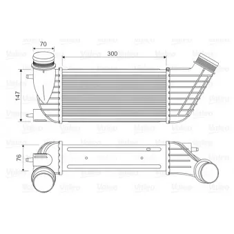 Intercooler, échangeur VALEO 818651