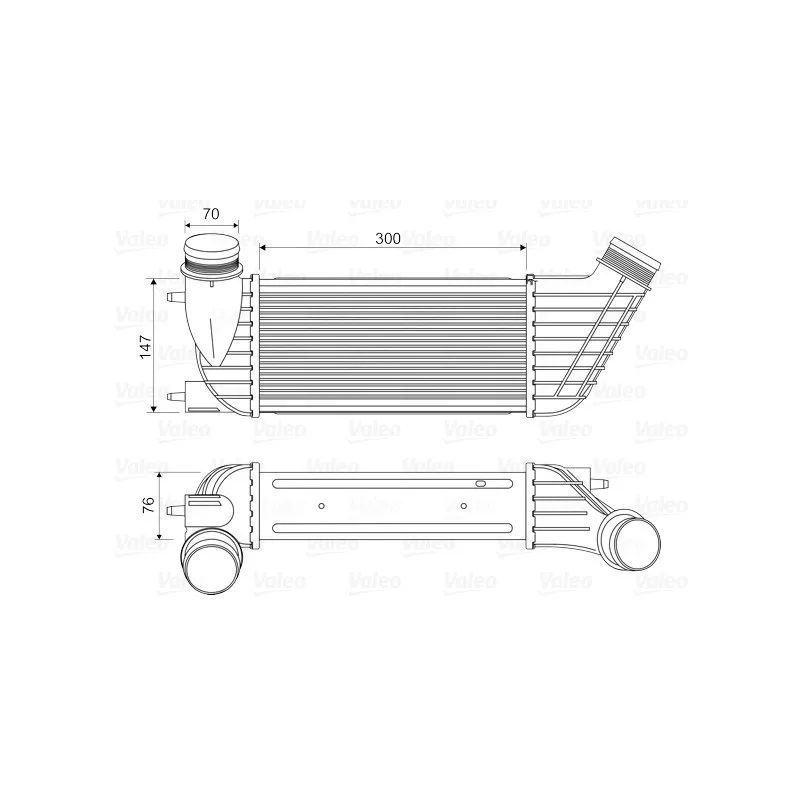 Intercooler, échangeur VALEO 818651