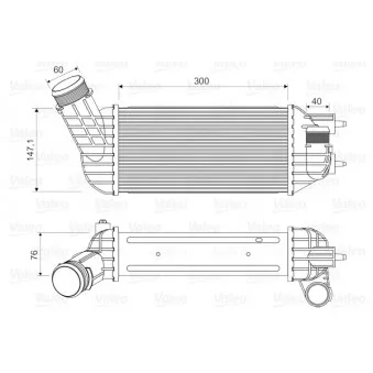 Intercooler, échangeur VALEO 818652